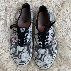 Rose Patterned Vans